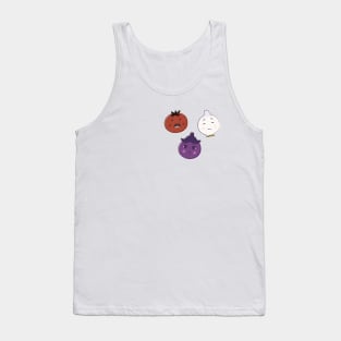 Frieren, Fern and Stark as vegetables (without text) Tank Top